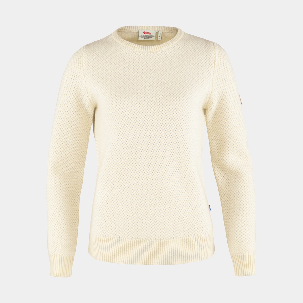 Övik Structure Sweater Women Chalk White