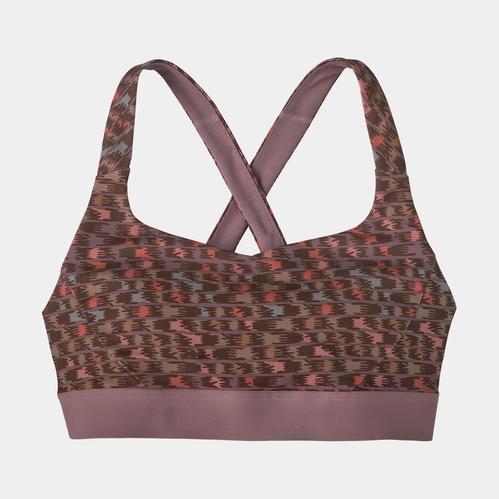 Switchback Sports Bra Intertwined Hands: Evening Mauve