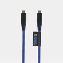 Solid Blue USB-C PD cable