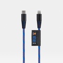 Solid Blue USB-C Lightning cable