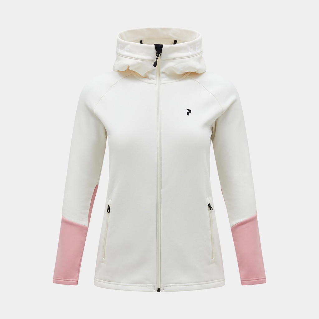 Rider Zip Hood Jacket Women Vintage White / Warm Blush