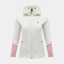 Rider Zip Hood Jacket Women Vintage White / Warm Blush