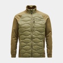 Helium Down Hybrid Jacket Snap Green
