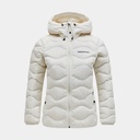 Helium Down Hood Jacket Women Vintage White