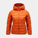Helium Down Hood Jacket Women Gold Flame