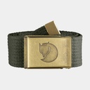 Canvas Brass Belt 4 cm Mountain Grey