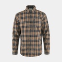 Abisko Hike Shirt Long Sleeves Dark Navy / Buckwheat Brown