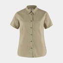 Övik Travel Shirt Short Sleeves Women Sand Stone