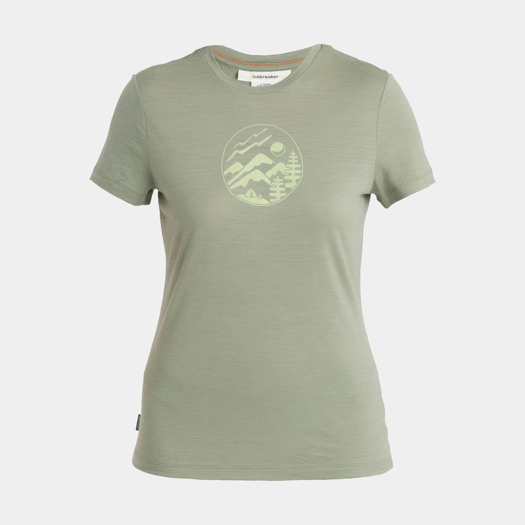 Tech Lite III Short Sleeves Tee 150 Women Camping Circle Lichen