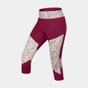 Rhea 3/4 Leggings Women Wine Rhododendron