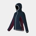 Aequilibrium Insulation Hoody Women Storm Blue / Red Plum