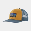 P-6 Logo Trucker Hat Pufferfish Gold