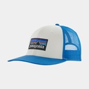P-6 Logo Trucker Hat White w/Vessel Blue