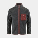 Vardag Pile Fleece Dark Grey / Maroon