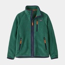 Retro Pile Jacket Kids Conifer Green