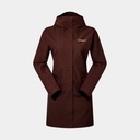 Omeara Long Shell Jacket Women Cedar Brown