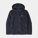 Retro Pile Hoody Women Sunken Blue