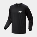 Kragg SL Cotton Bird Tile Long Sleeves Black / Arctic Silk