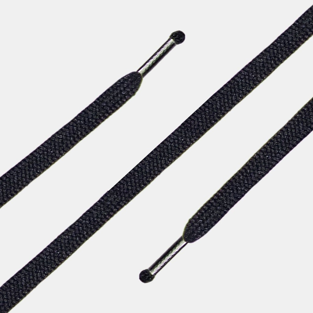 Lacets plats Noir
