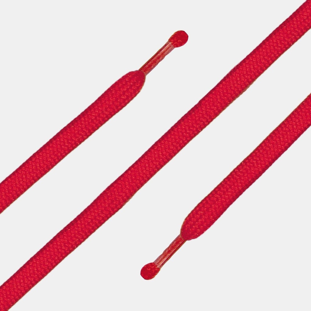 Lacets plats Rouge