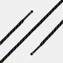 Lacets ronds Noir / Jaune
