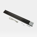 Curved Pole Replacement Set Fiberglass 8mm (7pcs)