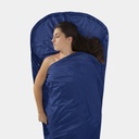 Silk Cotton Liner Hood Sheet Bag Cotton Mummy with Cushion Cover Blue