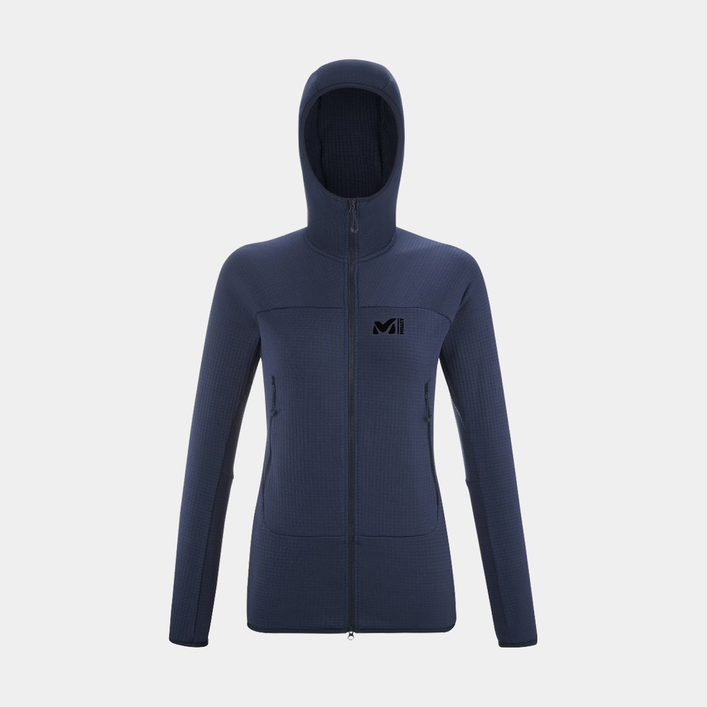 Fusion Grid Hoodie Women Saphir