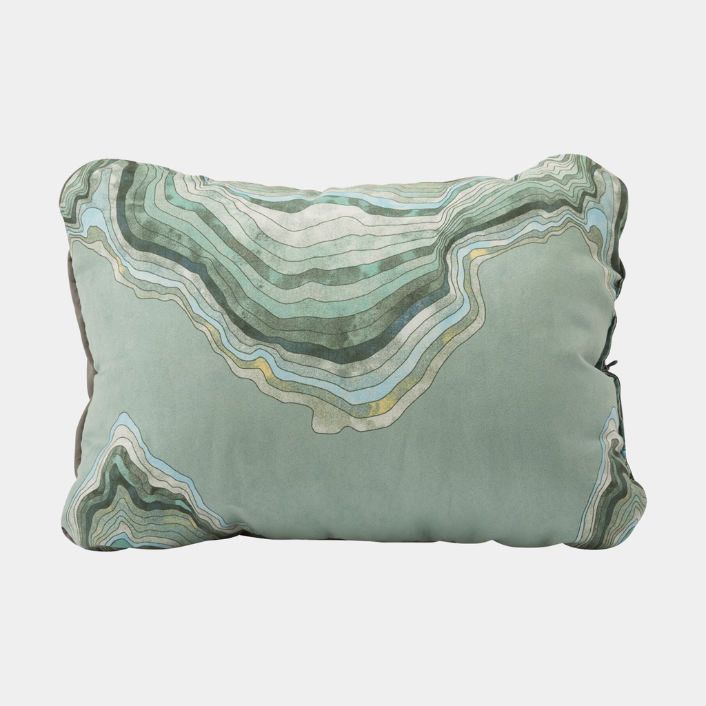Compressible Pillow Cinch Regular Sage Topo Wave
